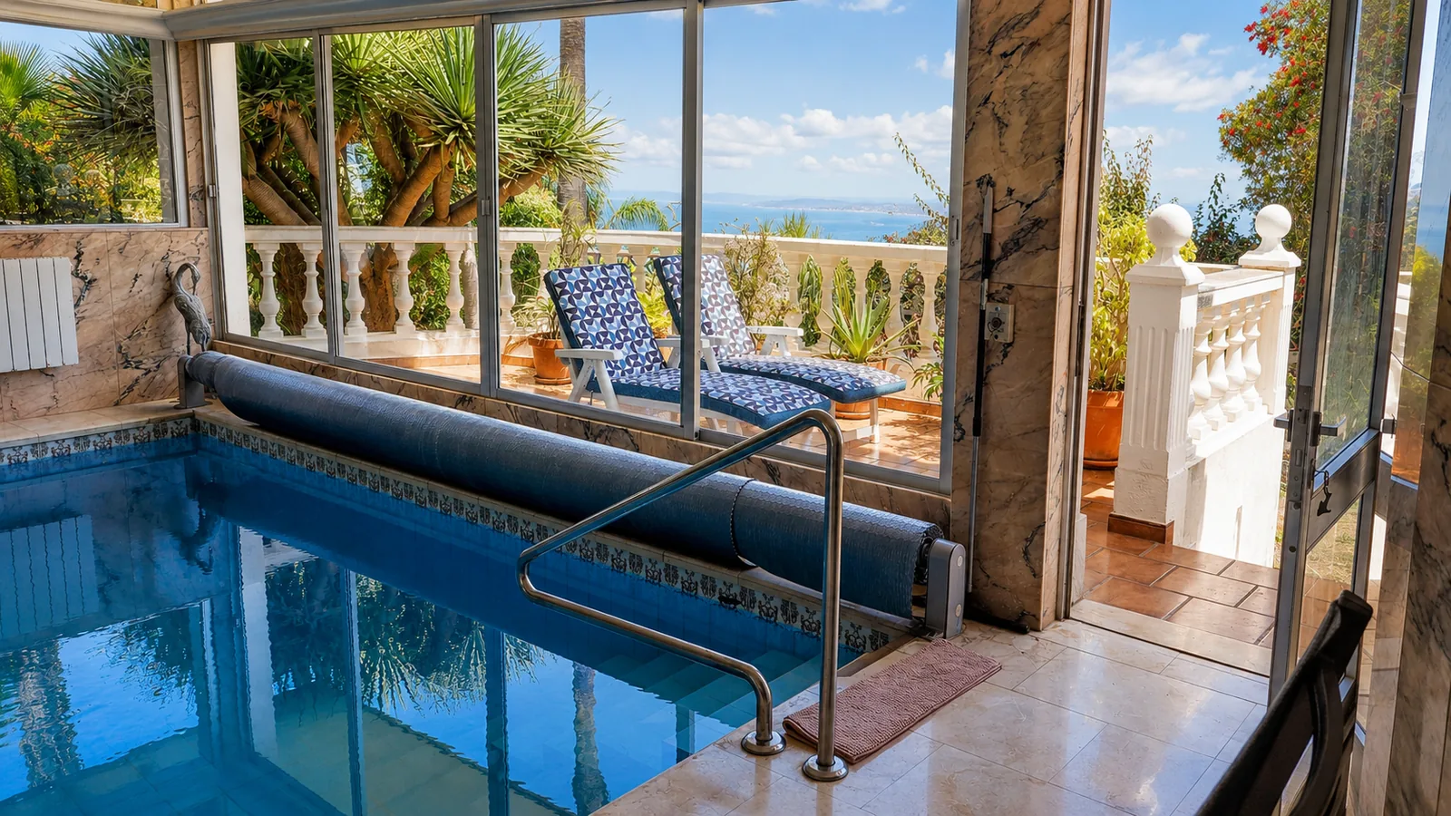 Pool and surrounding terrace