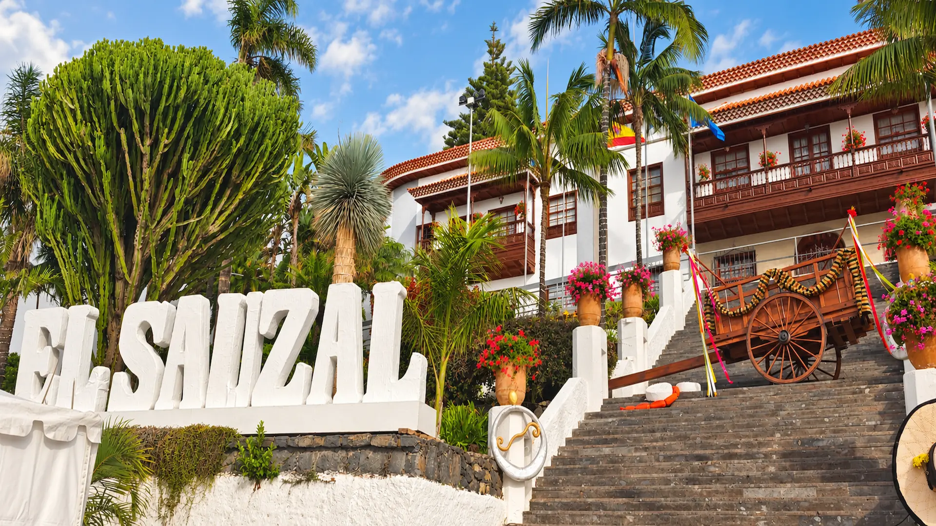 El Sauzal town hall during a local festival