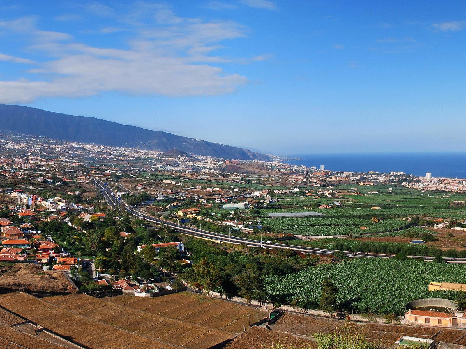 Orotava Valley and Atlantic coast seen from Mirador de Humboldt