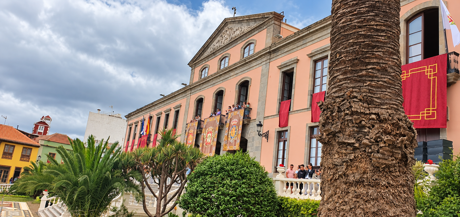 Historic town hall and gardens in La Orotava
